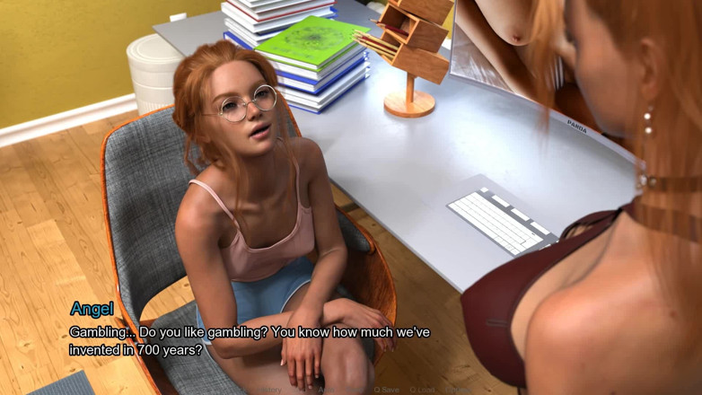 Futavision: Angel's love: süßes mädchen auf dem weg, sich in Futa...