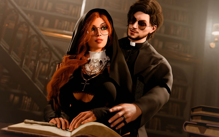 Adult Games by Andrae: Nevlastní sestry v hříchu hratelnost část 5 - Lust se blíží Esther