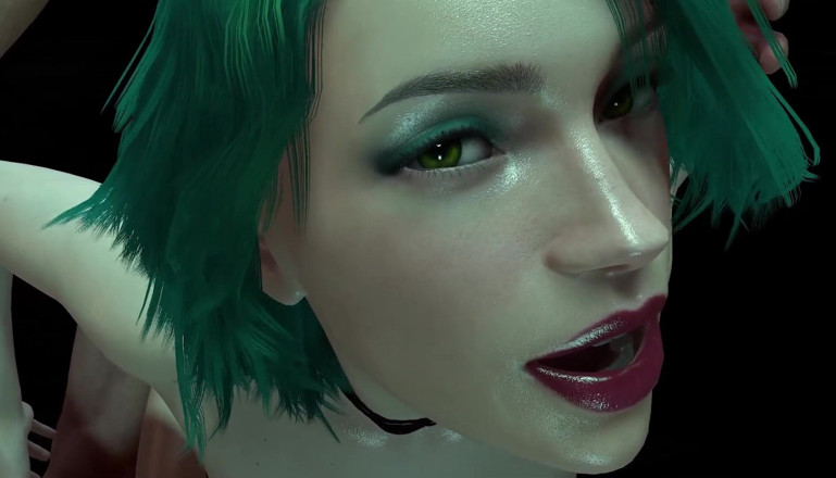 Wraith ward: Hot Girl with Green Hair is getting Fucked from Behind: 3D...