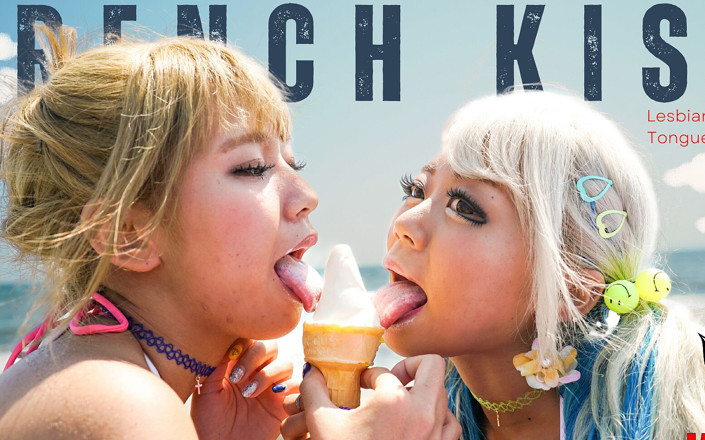 Japan Fetish Fusion: Sensual lambida de sorvete, beijo francês e lábios brincalhões, Noa &amp;Reona