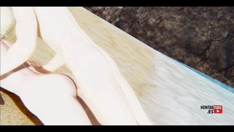 HentaiTubes: Genshin impact Hentai - Lumine viene scopata in spiaggia - asiatico giapponese...