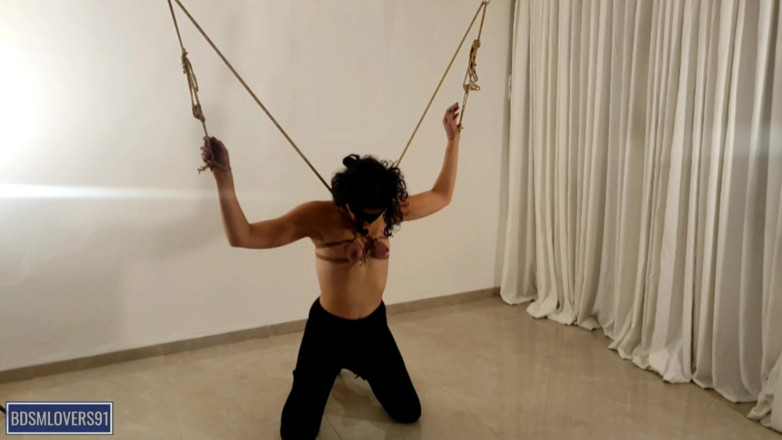 Bdsmlovers91: Маленькі цицьки, бондаж, скрутне становище