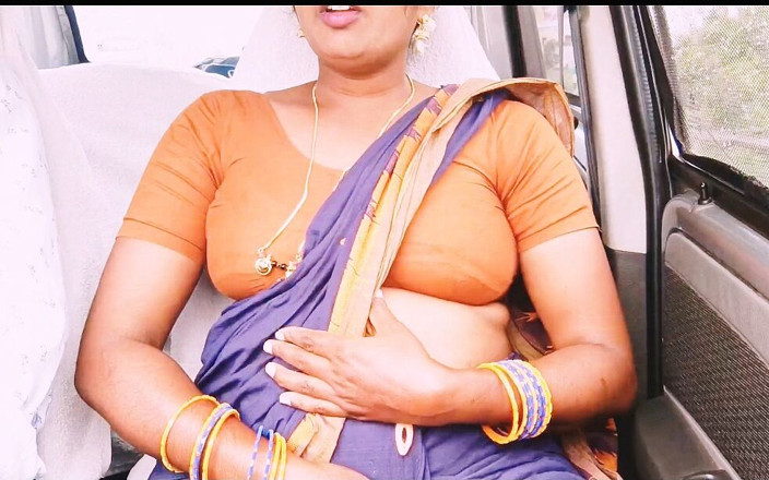 Telugu honey lips: Indischer zimmermädchen-auto-sex. Schöne Saree Telugu Maid lange Fahrt zum Ficken...