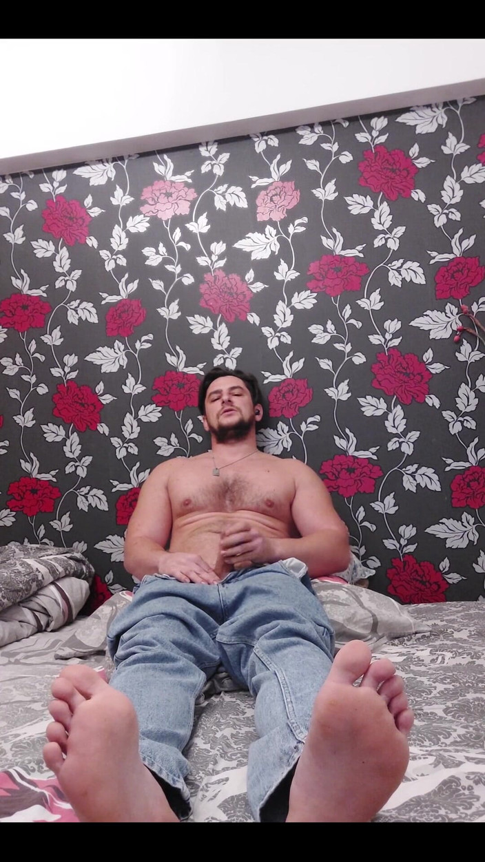Michael Ragnar: Éjaculation avec mon jean dessus