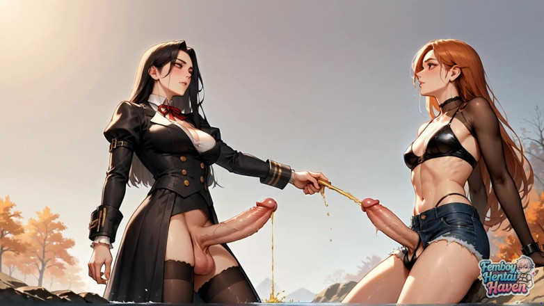 Femboy Hentai Haven: Una fixer-tomaia effeminato incontra estetica steampunk, il che risulta nella...