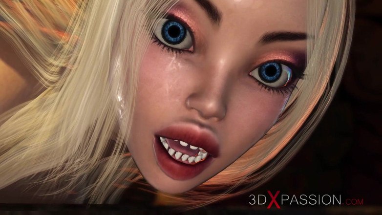 3dxpassion-transgender: Amazonky. Sexy blondýnka má anální sex s 3D žhavou holkou na ostrově