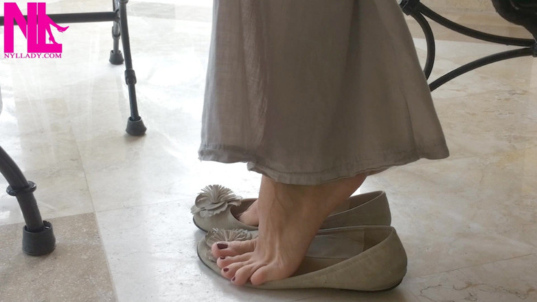 Nyllady: バレエフラット 裸足でシューズプレイ
