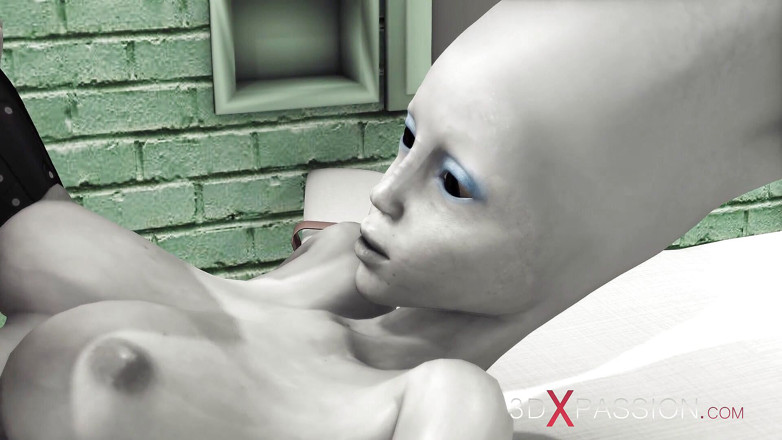 3dxpassion-transgender: Female alien in a prison gets fucked hard by a...