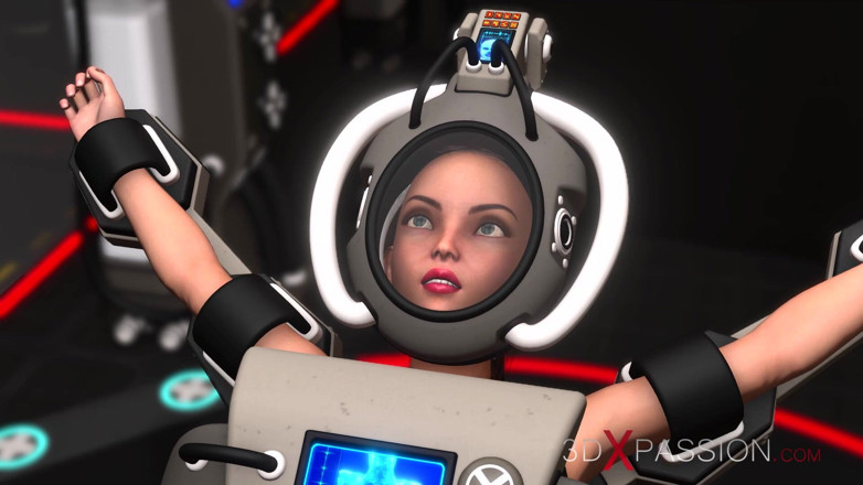 3dxpassion-transgender: Seks robot futa rucha cycatą dziewczynę w szalonym laboratorium