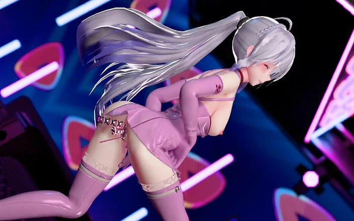 MikuMotion: [mmd] Хаку -Я буду твоєю Анальна пробка подвійний суккуб, рожева еротична весела форма