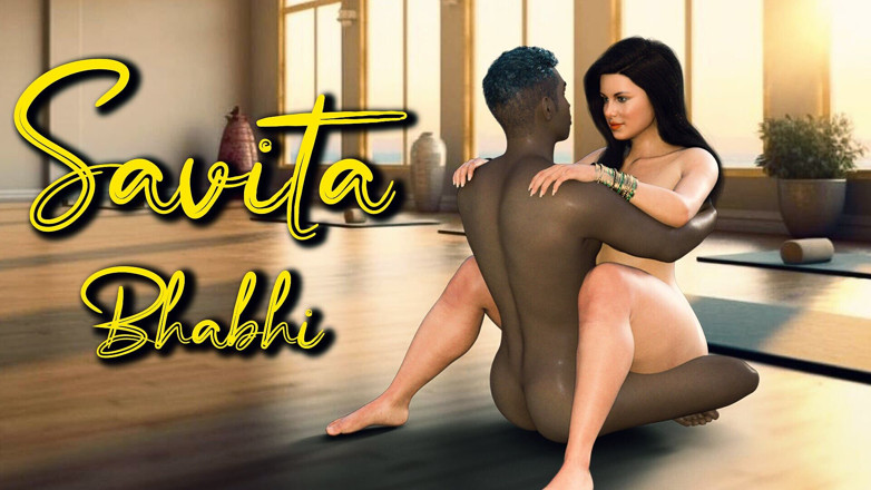 Your Savita bhabhi: 丰满的萨维塔哥享受与她的瑜伽教练的性爱课程。