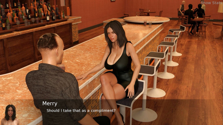 Porny Games: Project hot wife - Saindo para o pub (43)
