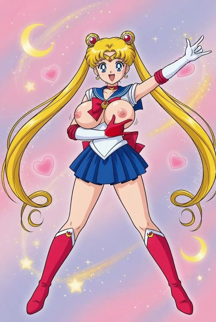 L6RD7BLU3 AI: Le marin Moon trémousse sa chatte étroite et chauve