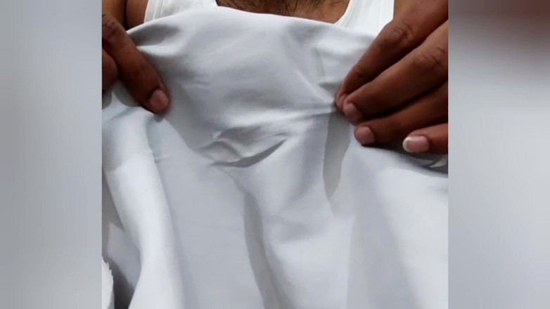 Satin And Silky: Satin Silk Handjob Porn - Satin Silky White Suit Rub on...