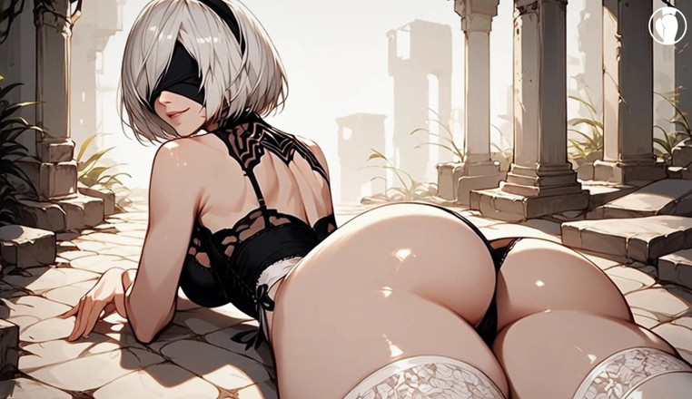 Croft JOI: 2b Wichst Den Schwanz Deines Freundes Und Sitzt Heiß - Hentai...