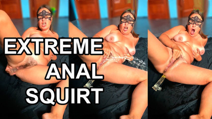 Mary Di: Extremer squirting-analorgasmus. Riesiger squirt, anal, solo-milf. Massiver squirt, dicker arsch.