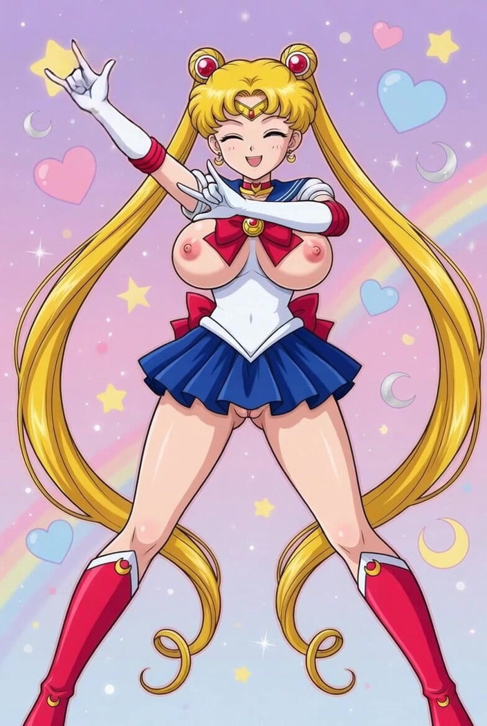 L6RD7BLU3 AI: Le marin Moon trémousse sa chatte étroite et chauve