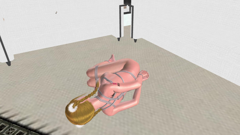 RenderLust: Office Banana Bondage: 3D kreslená dívka svázaná a olízaná hračkami