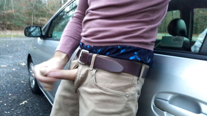 TJenner: Hot jerking in my car and parking lot, sagging, boxers...