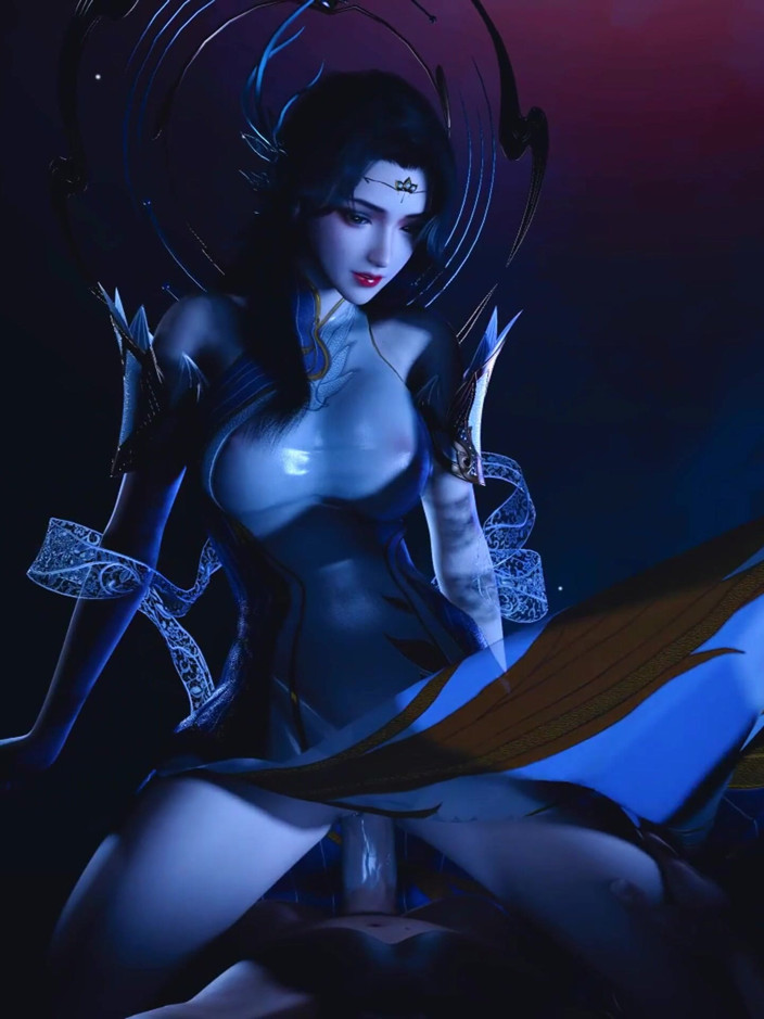 X Hentai: Déesse du royaume des pixels : courbes non enchaînées - animation 3D, hentai