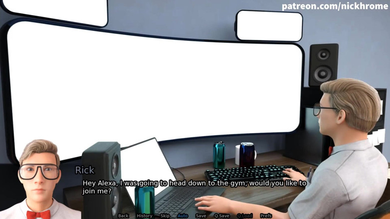 Visual Novels: SexBot 67 - ботанік вперше в спортзалі