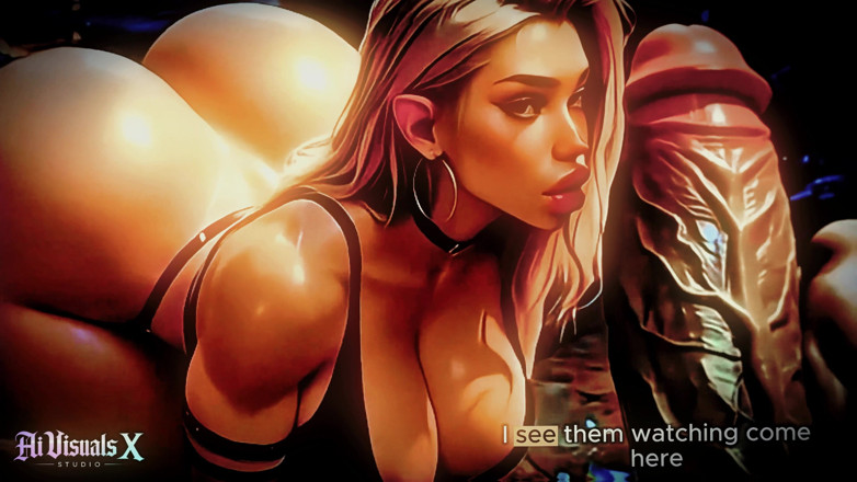 AI Visuals X: Orc Elf blowjob fantasi Alien &amp; kompilasi kongkek tetek - lucah animasi (ai...