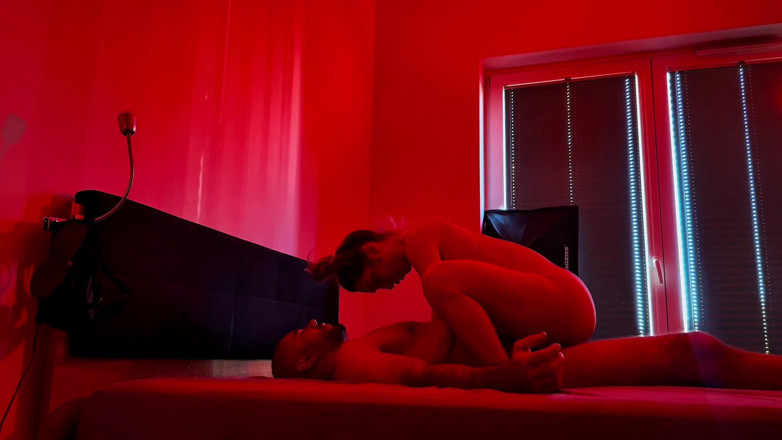 SalomeMassimo: Bedroom Fun. Sensual Sex Under Red Lights