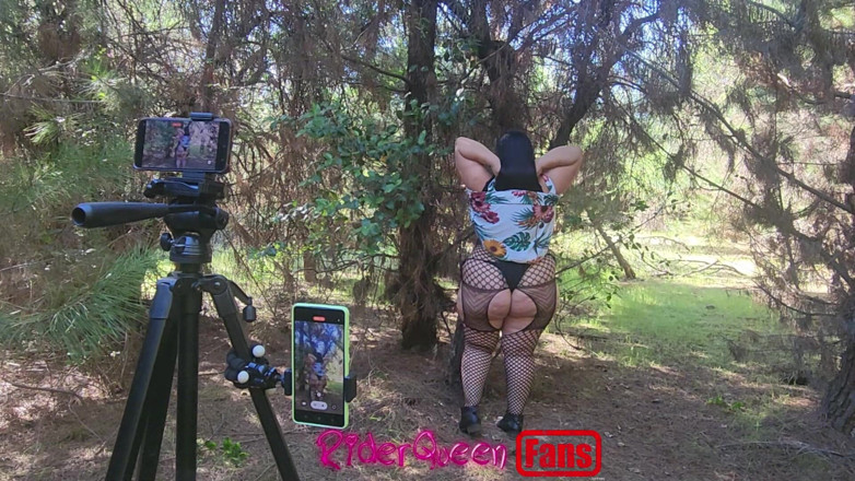 Only Riderqueen BBW Step Mom Latina Alone: Riderqueen sam, na zewnątrz, filmy dla fanów