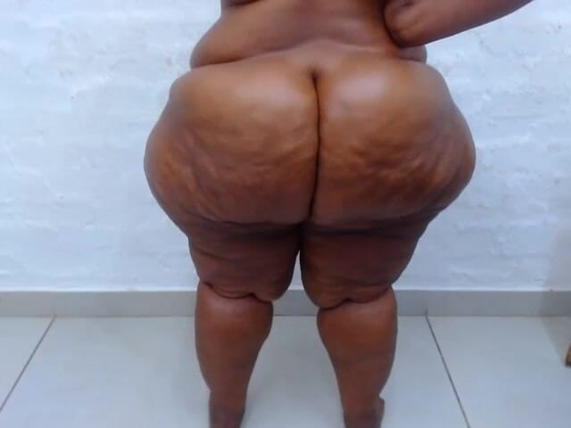 Big black clapping booties: Wichs zu meinem massiven bBW-arsch wackelt, nahaufnahme komplett nackt, episode 200