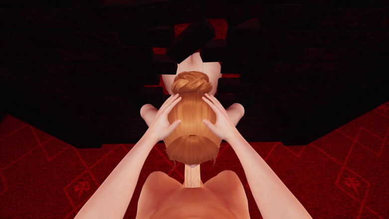 Joas22222: Miko, die sexy rothaarige in einem roten Zimmer, intensive händelose,...