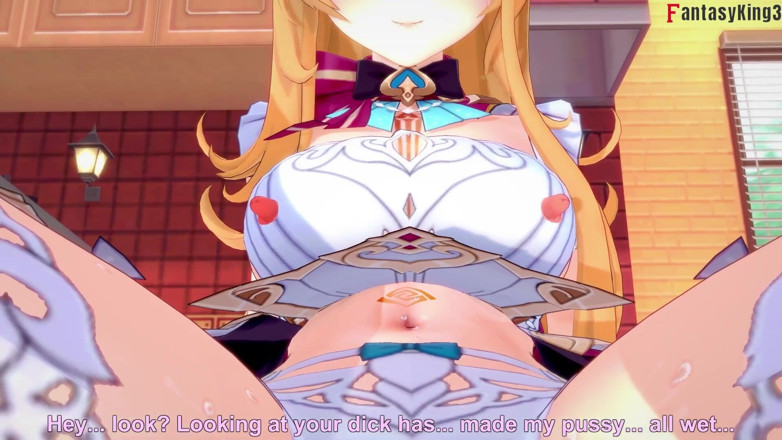 Fantasy king: Escoffier, pipe en POV et sexe dans la cuisine - Genshin...