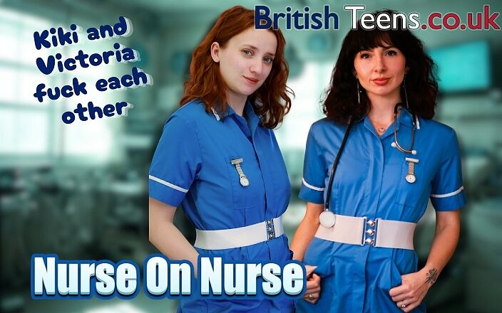 British Teens: Depois do expediente, enfermeiras Kiki Helix e Victoria Greene