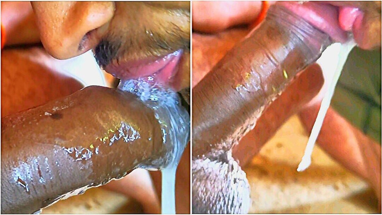 Alaxander73: Kongkek mulut deepthroat yang sangat melampau untuk kawan India saya