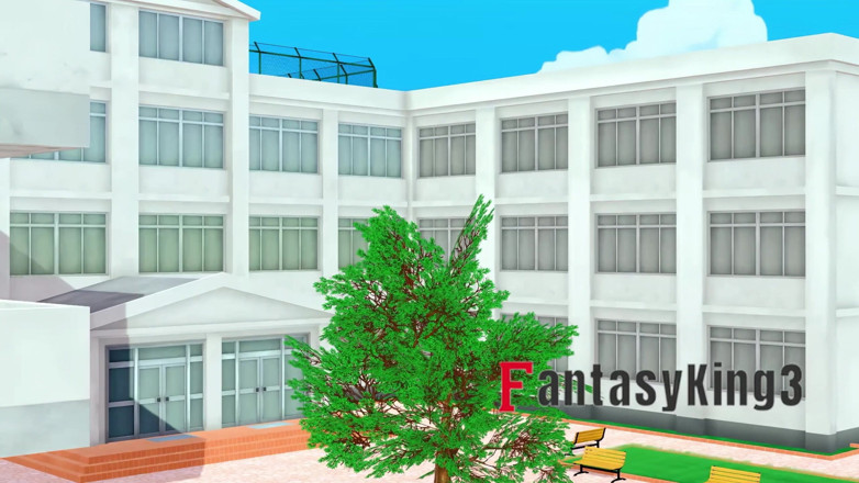Fantasy king: Rias miran a Akeno follando y Xenovia y Koneko sexo...