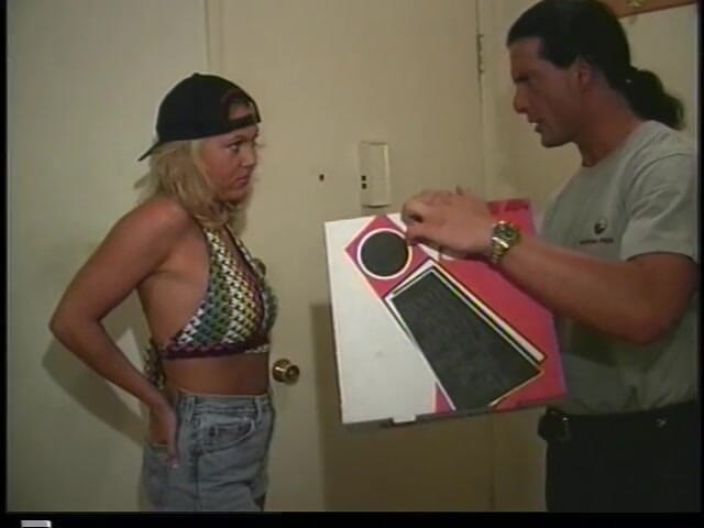 Vintage Usa: Sexy peituda vintage loira menina grande chupando pau