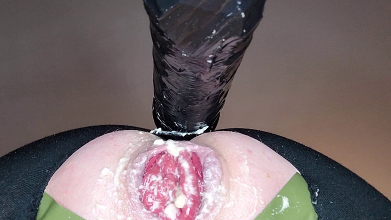 analove3: Dildo mesin dengan pita hijau 2
