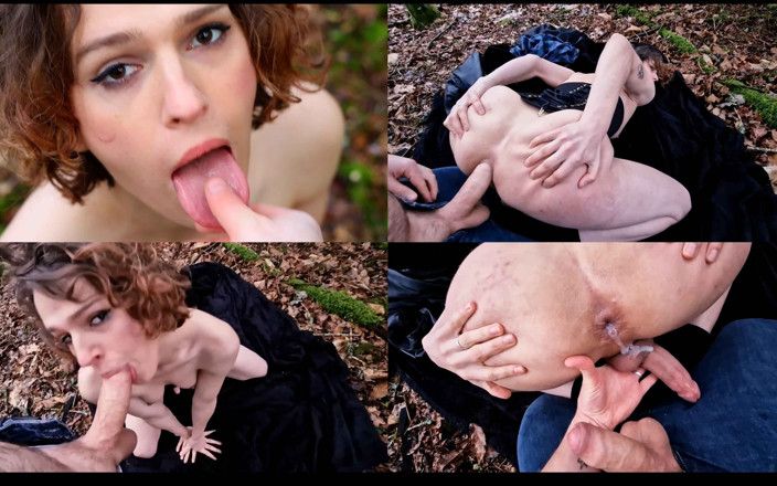 Melodyfluffington: Wspaniała T-girl Get's Jej dupek zniszczona - A2M, creampie