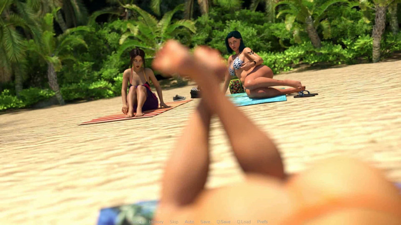 Futavision: Éruption imminente : nanas sexy avec des sur la plage, épisode 3