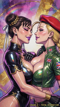 Hot Cammy and Chun Li