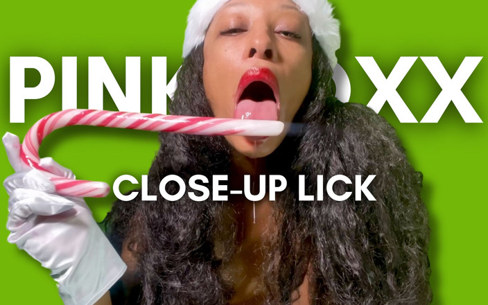 Pink Foxx: Gros Plan, Candy Cane Lèche, Bâillon Et Crache
