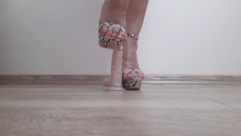 Fetish intimmedia: Hard foot fetish with sex toy