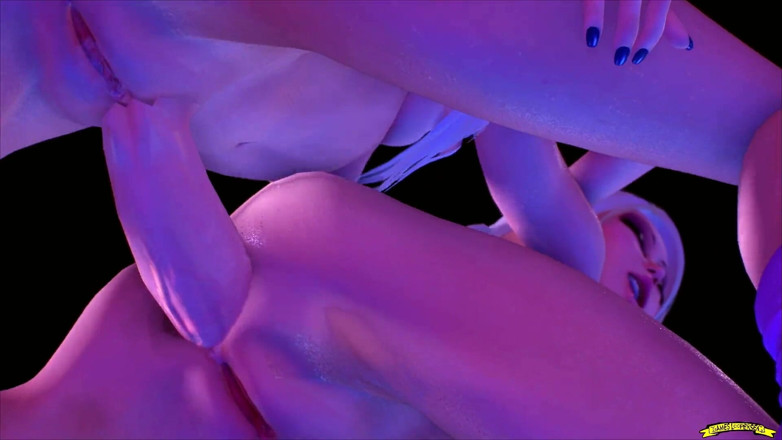 Gameslooper Sex Futanation: ブロンドとショッキングなセックス(パート3)リマスター - Futa Animation