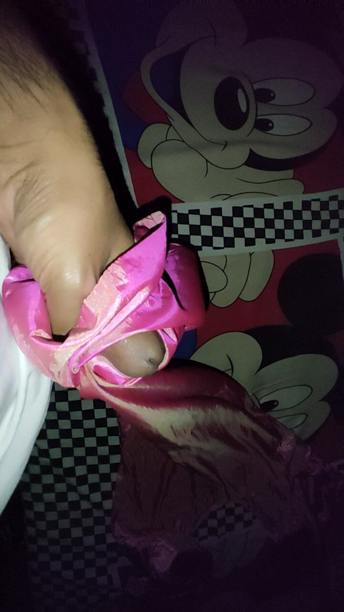Satin And Silky: Satin Silk Handjob Porn - Pink Satin Silk Suit Handjob of...