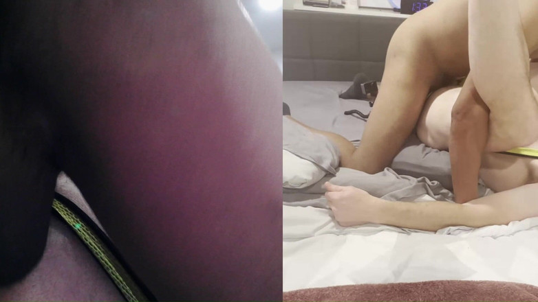 RNR2 and Scooter hot BB couple: 섹시한 싱글 - 분할 화면 장면