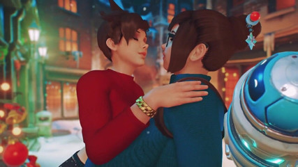Velvixian 3D: Mei a Tracer roztomilé líbání