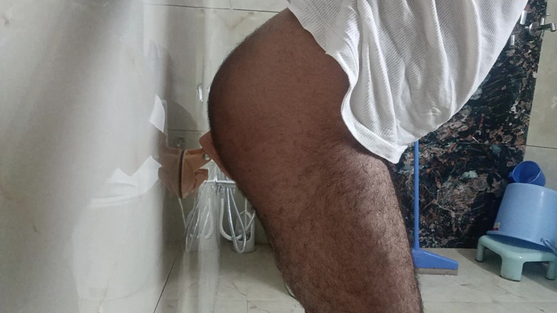 Rajasthani-old-lover: Indischer desi-mann genießt masturbationsshow mit nachbar stiefvater und dildo-vibrator