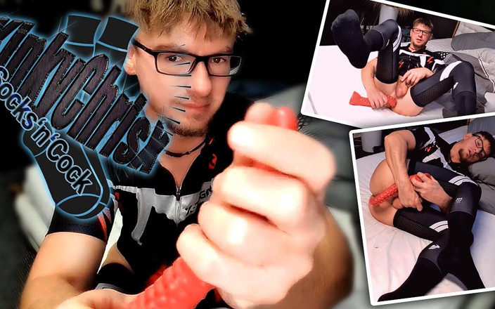 KinkyChrisX: Kinkychrisx in hüften, lange socken spielen mit einem sehr langen...