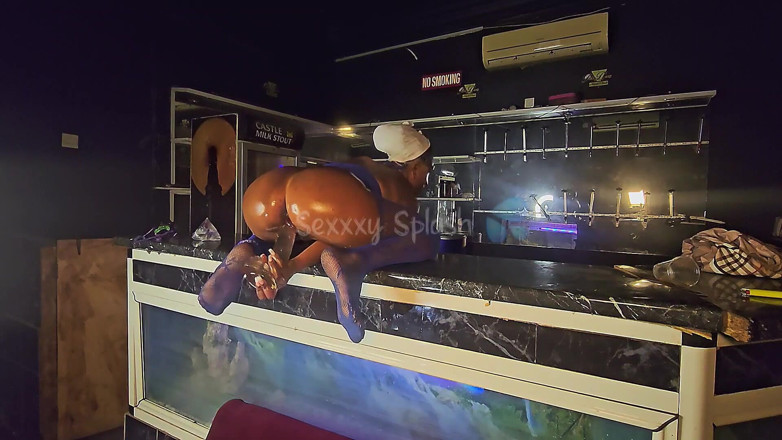 Sexxxy splash official: Ebony Big Ass Twerk i Fishnet Doggystyle backshots