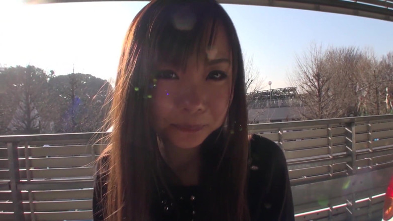 Caribbeancom: hairy japanese chick blows her lover's cock in the car
