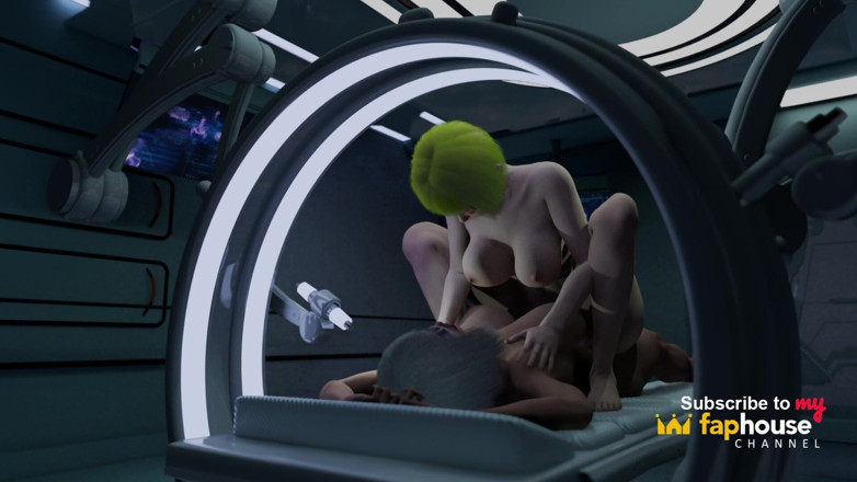 3dxpassion-transgender: Cryolab sırları - 18 yaşındaki güzel Yuna kovboy kıza biniyor, domaltıyor ve...